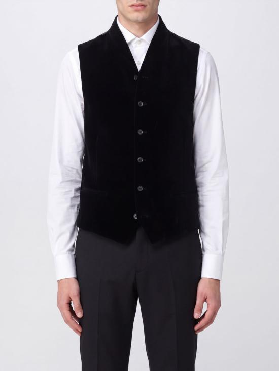26FW 조르지오 아르마니 베스트 GM004486TE10046 UC001 Black