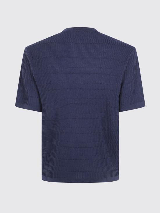 26FW 엠포리오 아르마니 반팔 티셔츠 EM006314AF27831 FB065 Blue - EMPORIO ARMANI