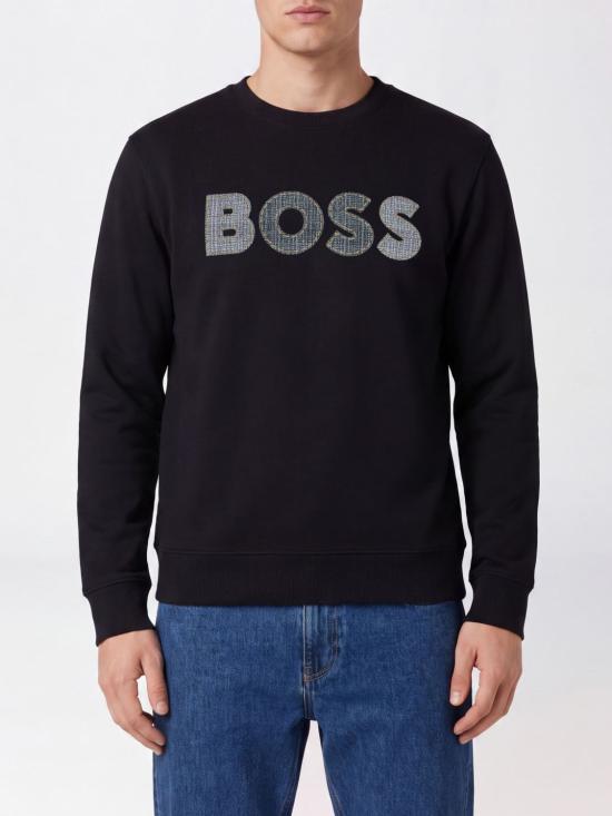 26FW 보스 긴팔 티셔츠 50565651 001 Black