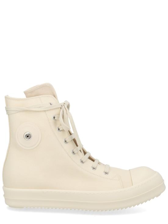  릭 오웬스 스니커즈 다크슈드 하이탑 데님  화이트 - RICK OWENS