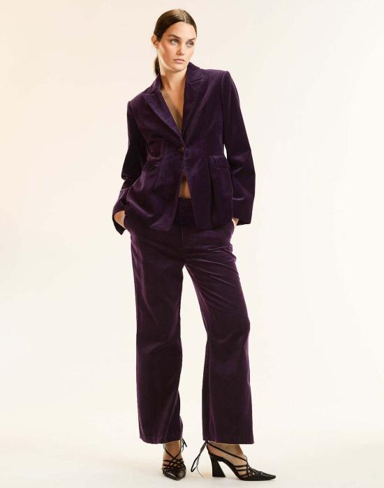  신시아 로리 크롭 팬츠 신시아 로울리 첼시 수트  퍼플 - CYNTHIA ROWLEY
