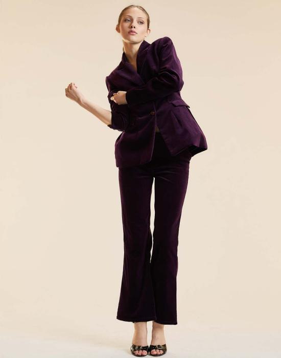  신시아 로리 크롭 팬츠 신시아 로울리 첼시 수트  퍼플 - CYNTHIA ROWLEY