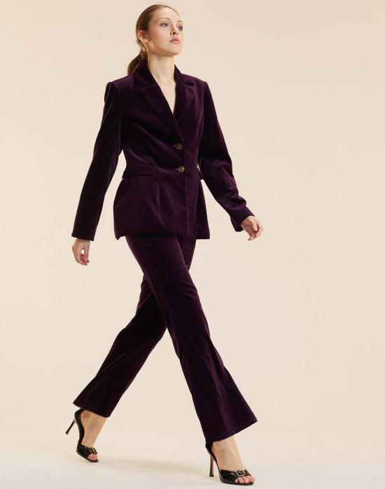  신시아 로리 크롭 팬츠 신시아 로울리 첼시 수트  퍼플 - CYNTHIA ROWLEY