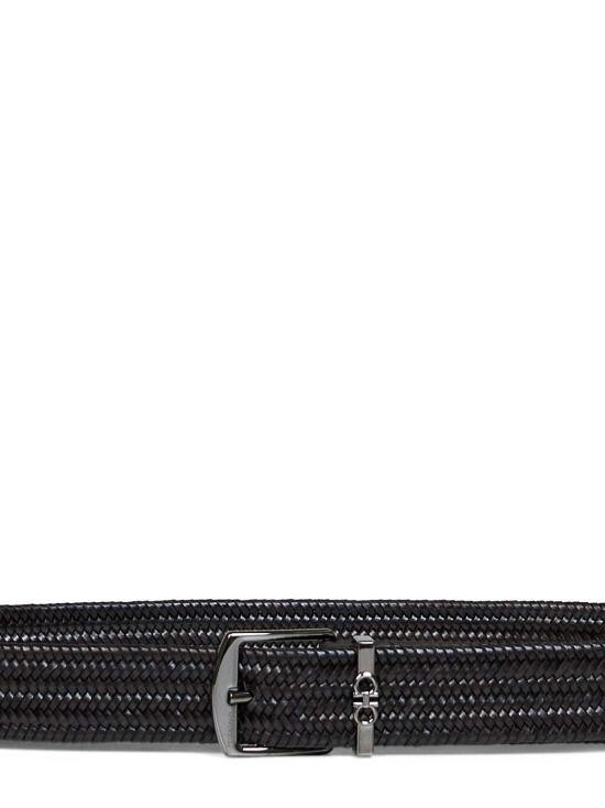  살바토레 페라가모 벨트 페라가모 우븐 카프 가죽  다크 브라운 - SALVATORE FERRAGAMO