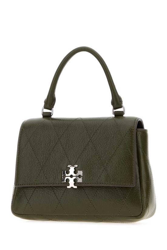  토리버치 가방 카키 가죽 미니 찰리 핸드백 레치오 - TORY BURCH