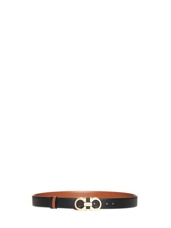  살바토레 페라가모 벨트 페라가모 간치니 양면 가죽  브라운 - SALVATORE FERRAGAMO