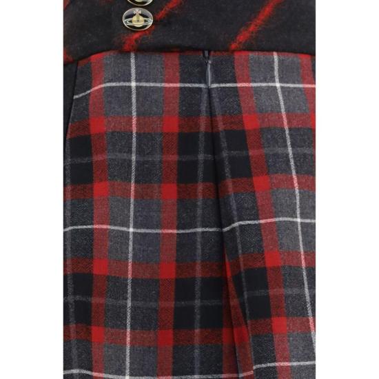  비비안웨스트우드 숏 스커트 비비안 웨스트우드 오베스 아리에스 미니 스커트 레드 - VIVIENNE WESTWOOD