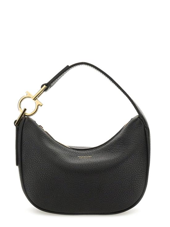  살바토레 페라가모 가방 페라가모 미니 노스 사우스 가죽 호보백 블랙 - SALVATORE FERRAGAMO