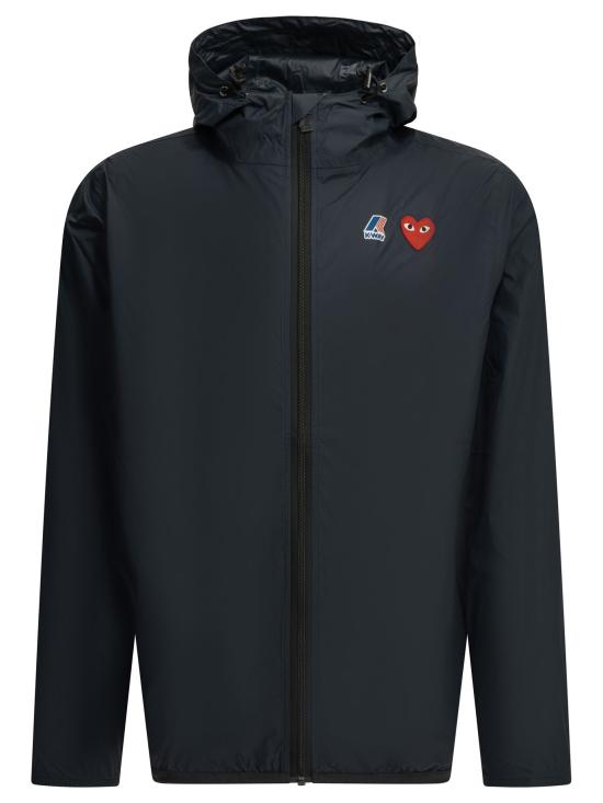 26FW 꼼데가르송 X 까웨 윈드 레인 자켓 AZ J501 0511 NAVY Blue