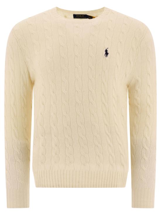 26FW 폴로 랄프로렌 케이블 니트 스웨터 710876762010ANDOVER CREAM White