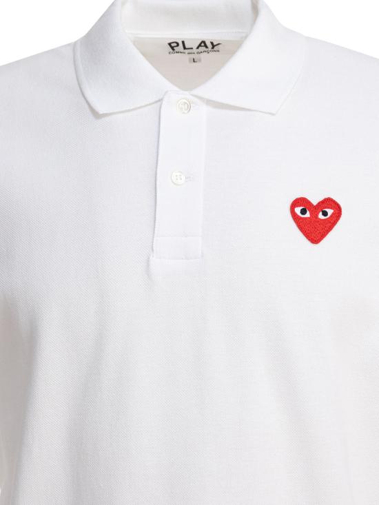 26FW 꼼데가르송 폴로 티셔츠 AX T006 0515 WHITE - COMME DES GARCONS