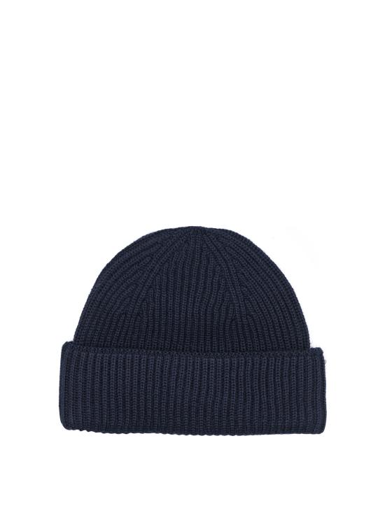 26FW 메종키츠네 폭스 헤드 라지 비니 PM06112KT10220413 Blue - MAISON KITSUNE