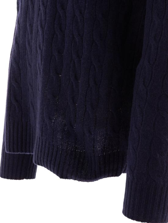 26FW 폴로 랄프로렌 케이블 니트 스웨터 710876762002HUNTER NAVY Blue - POLO RALPH LAUREN