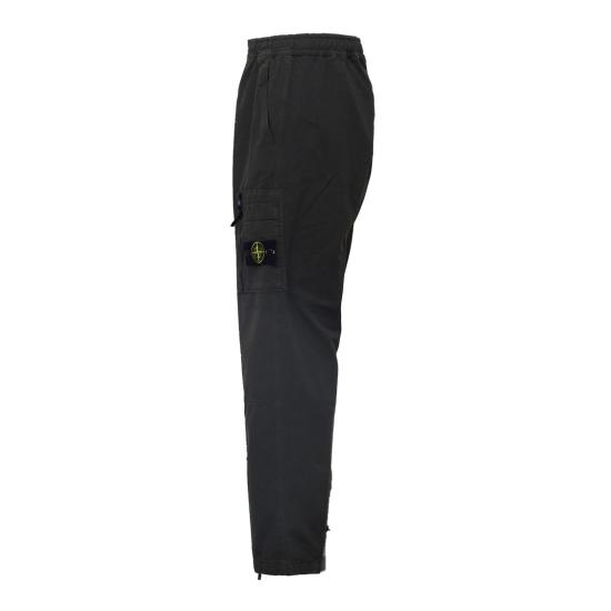 26FW 스톤 아일랜드 와펜 로고 오가닉 코튼 립스탑 루즈핏 카고 팬츠 L2S153100015 S0211 Grey - STONE ISLAND