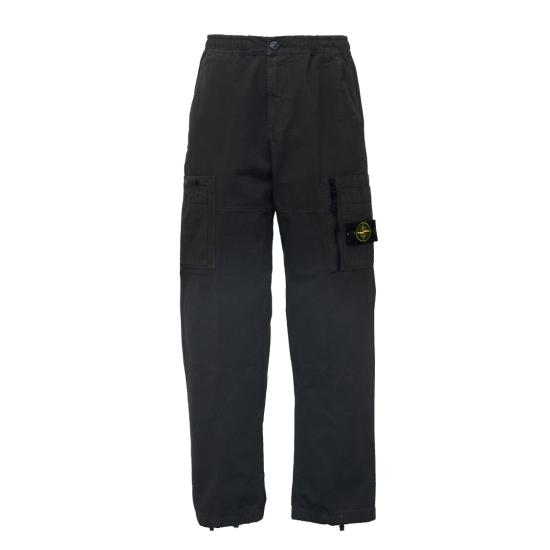 26FW 스톤 아일랜드 와펜 로고 오가닉 코튼 립스탑 루즈핏 카고 팬츠 L2S153100015 S0211 Grey