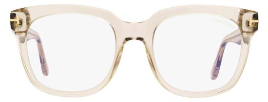  톰포드 안경 TF5537 B 블루 블록  52mm 투명 로즈 - TOMFORD