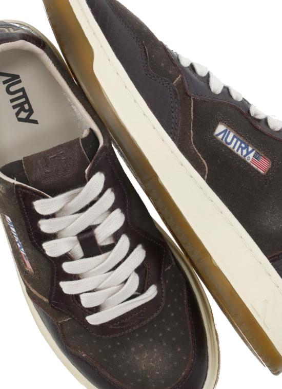 26FW 오트리 메달리스트 로우 레더 스니커즈 AULWCJ01MUSTANG BRN Brown - AUTRY