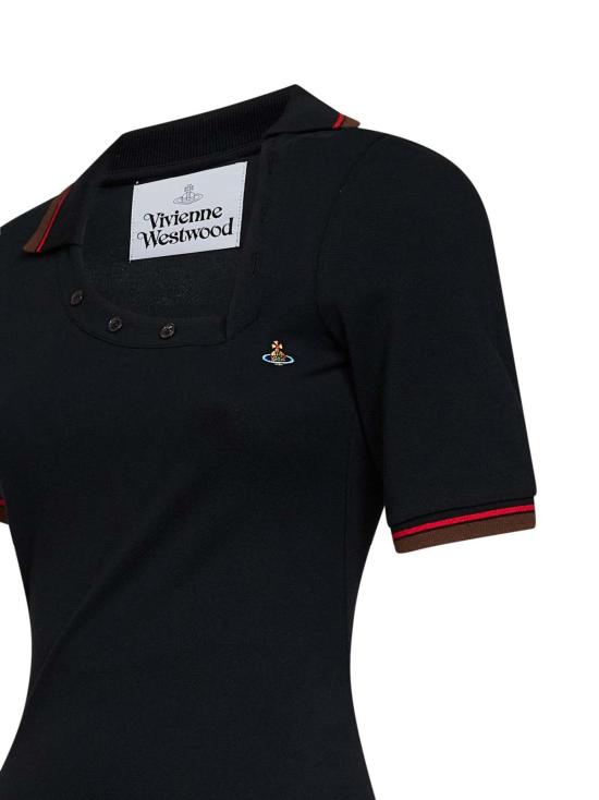  비비안웨스트우드 숏 원피스 비비안 웨스트우드 글로리 폴로 미니 드레스 블랙 - VIVIENNE WESTWOOD