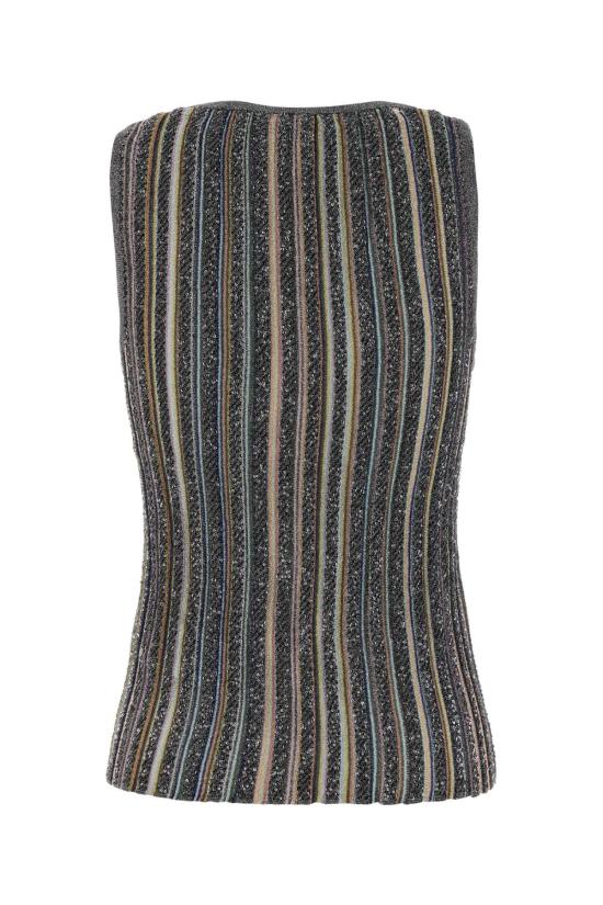 26FW 미소니 폴로 티셔츠 DS26WK0CBK01KQ SMSPF BLACK - MISSONI