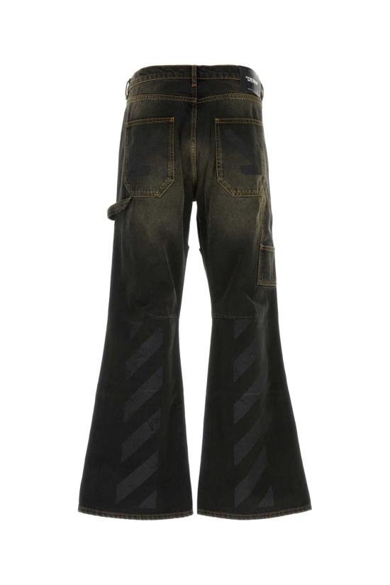 26FW 오프화이트 데님 팬츠 44MYA19JF26D002011 DIRBLA BLACK - OFF WHITE