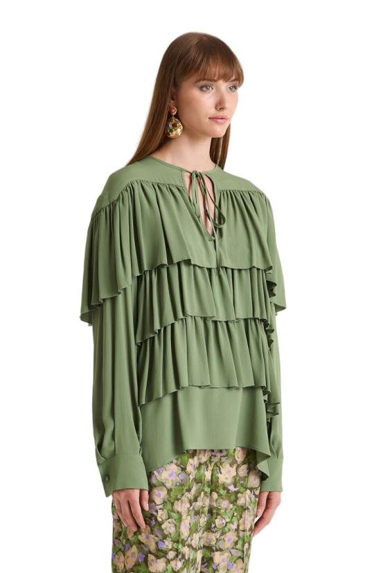 25FW 말리파르미 탑 JM5566 50203 Green - MALÌPARMI