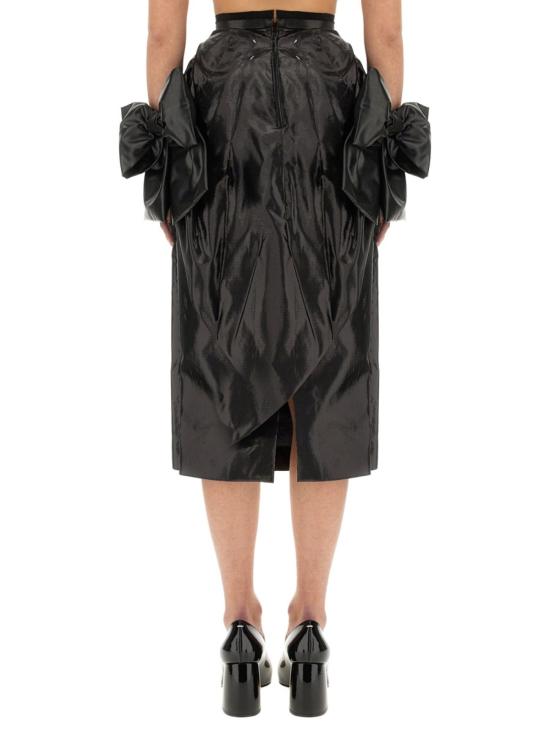  마르지엘라 스커트 메종  리본  블랙 - MAISON MARGIELA