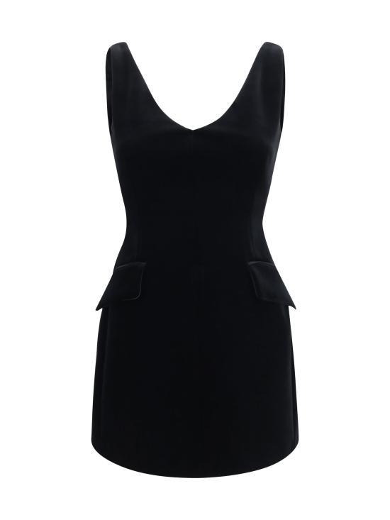 26FW 스포트막스 원피스 2622626022600 001 BLACK