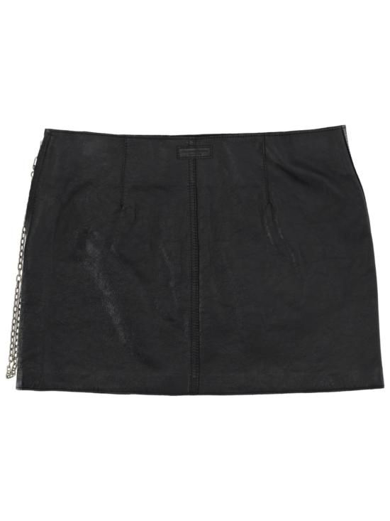  알렉산더 왕 숏 스커트 가죽 미니스커트 블랙 - ALEXANDER WANG