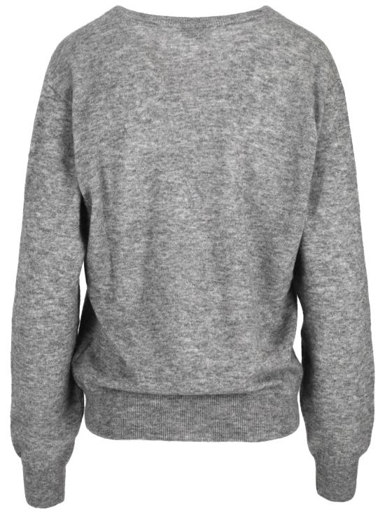 26FW 생로랑 캐시미어 브이넥 스웨터 781571Y76LZ 1403 GREY - SAINT LAURENT