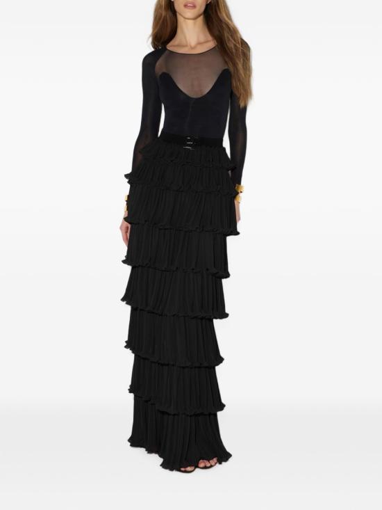 26FW 엘리자베타프랜치 바디수트 티셔츠 BO05667E2 110 BLACK - ELISABETTA FRANCHI