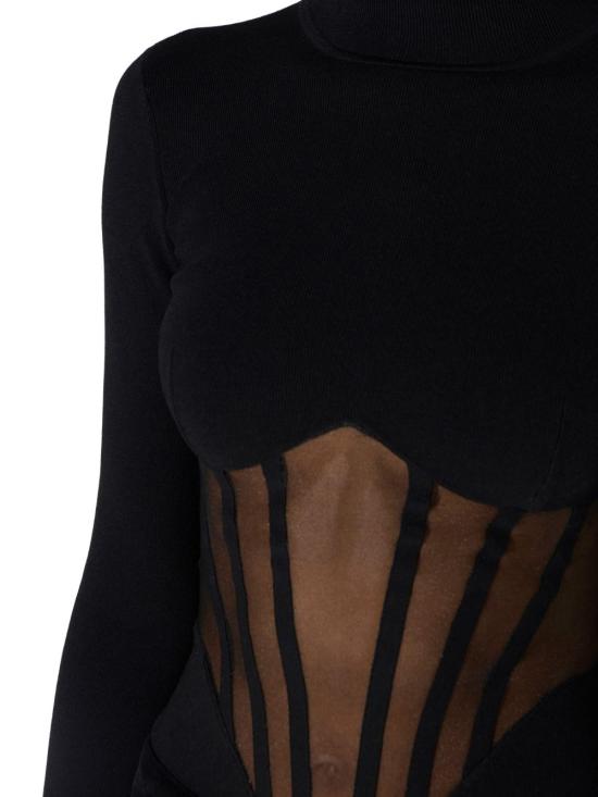 26FW 엘리자베타프랜치 바디수트 티셔츠 BK05S67E2 110 BLACK - ELISABETTA FRANCHI
