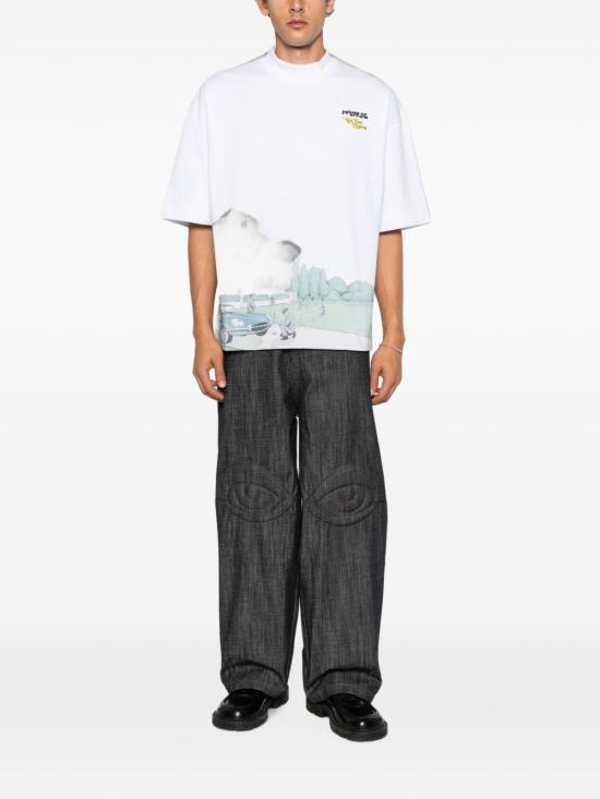 26FW 하우스 오브 에러스 반팔 티셔츠 HEFW26TT02012 0053 WHITE - HOUSE OF ERRORS