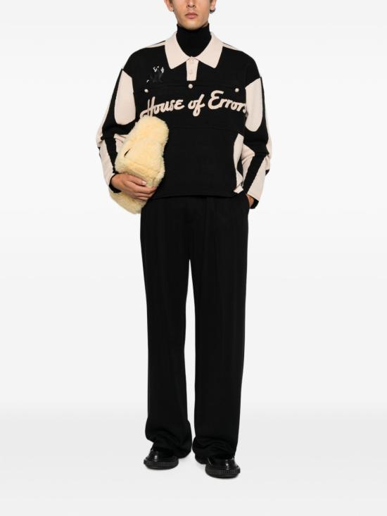 26FW 하우스 오브 에러스 스웨터 HEFW26SW01708 0879 BLACK BEIGE - HOUSE OF ERRORS