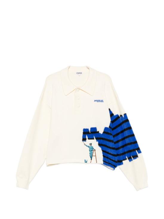 26FW 하우스 오브 에러스 스웨터 HEFW26SW02708 8475 CREAM STRIPED