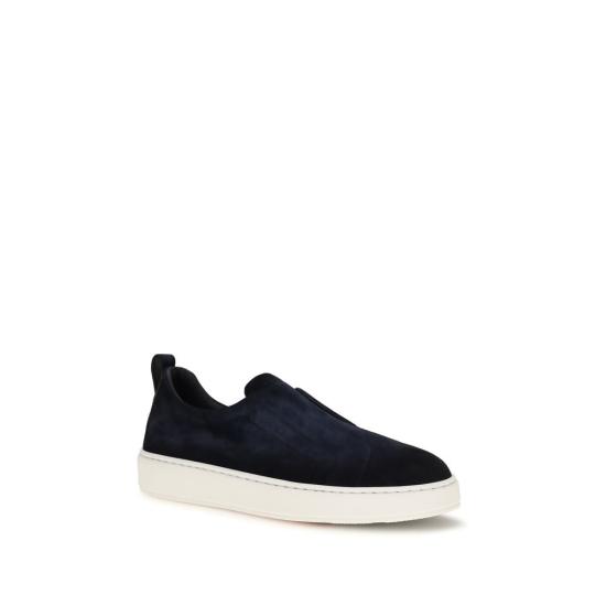 26FW 산토니 스니커즈 SAMBCD22211BARTSE2U60BB NAVY - SANTONI