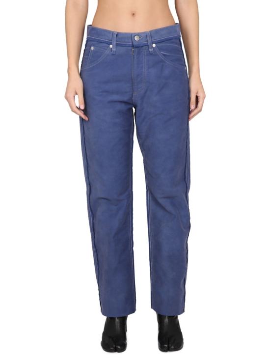  마르지엘라 데님 팬츠 메종  디스트레스드 이펙트 진 블루 - MAISON MARGIELA