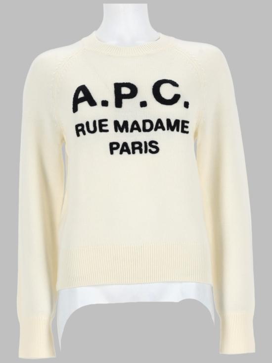  아페쎄 스웨터 A.P.C. 알리사 니트 점퍼 아이보리