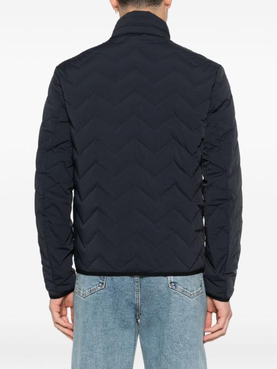  엠포리오 아르마니 패딩 퀼팅 다운 재킷 네이비 블루 - EMPORIO ARMANI