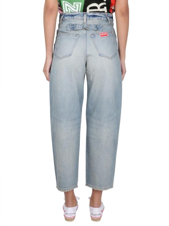  겐조 데님 팬츠 캐럿핏 진 데님 - KENZO