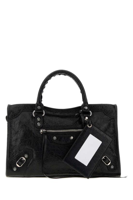 26FW 발렌시아가 르 시티 백 스몰 8657622ACLR 1000 BLACK