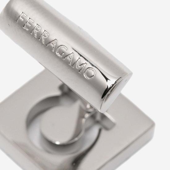  살바토레 페라가모 벨트 페라가모 사각 황동 허리띠 버클 실버 - SALVATORE FERRAGAMO