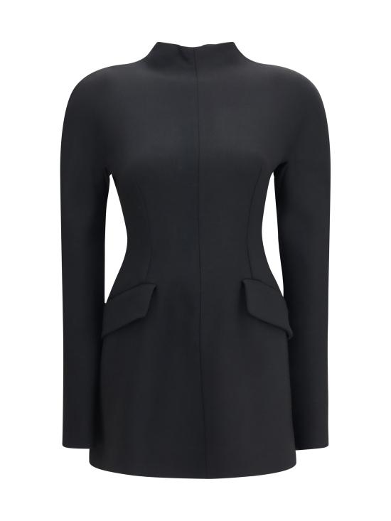 26FW 스포트막스 원피스 2622226032600 003 BLACK