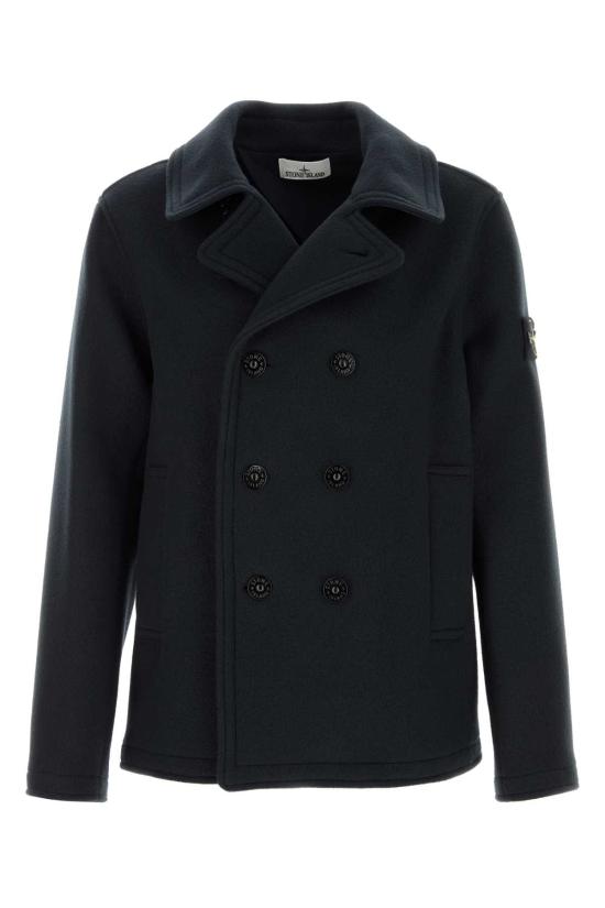 26FW 스톤 아일랜드 더블 브레스티드 피코트 L2S154100040S0453 V0020 BLUE