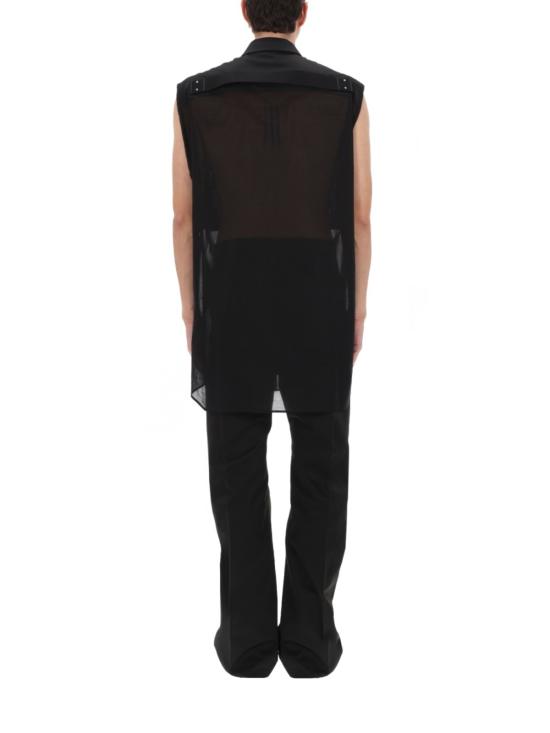  릭 오웬스 민소매 티셔츠 점보 슬리브리스 셔츠 블랙 - RICK OWENS