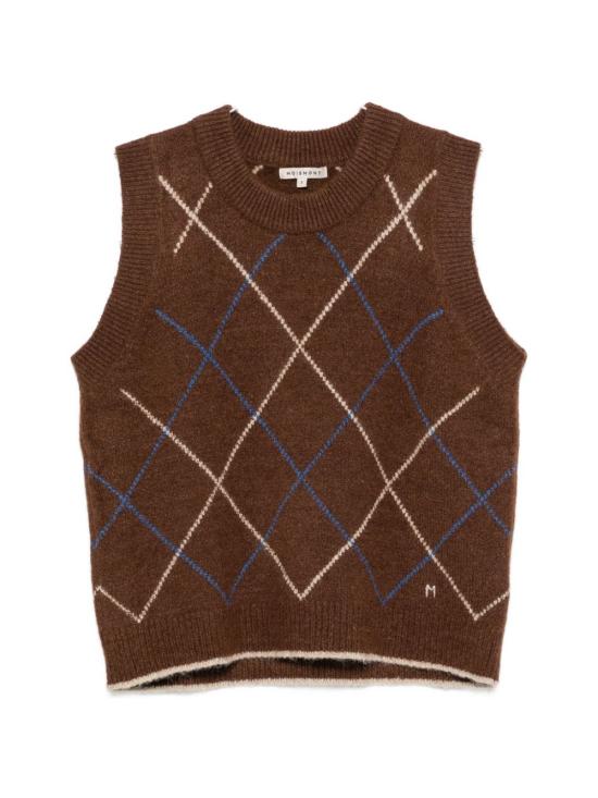 26FW 모아몽 스웨터 PUL3623403 ARLEQUINVIOLIN BROWN
