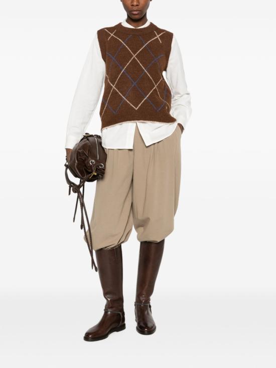 26FW 모아몽 스웨터 PUL3623403 ARLEQUINVIOLIN BROWN - MOISMONT