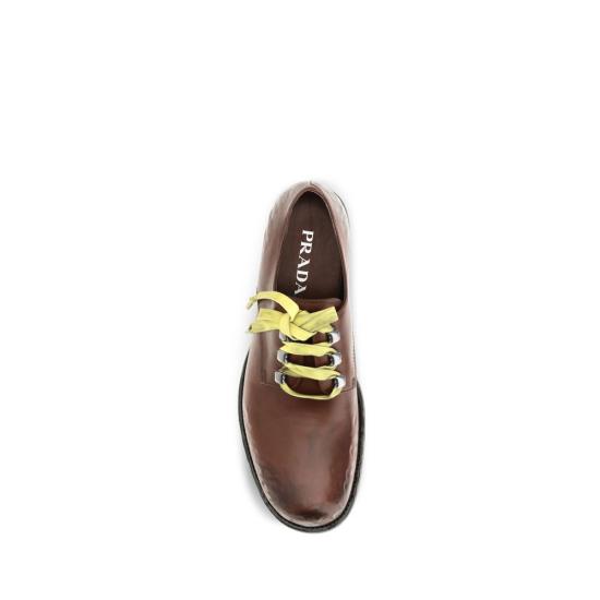 26FW 프라다 플랫 슈즈 PR1E605OF0353ZPRF0324BB BROWN - PRADA