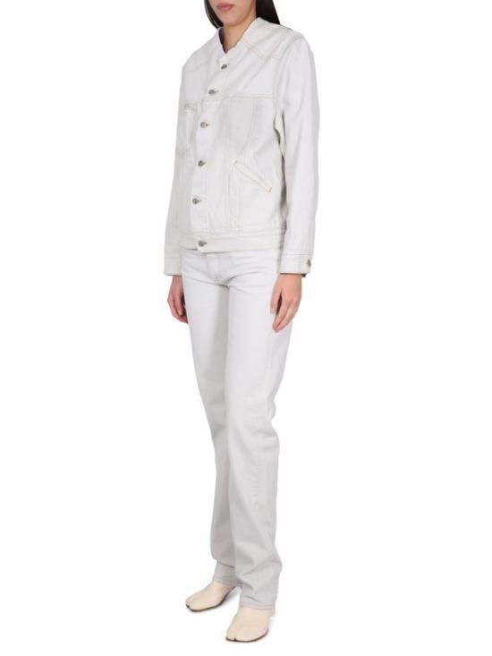  마르지엘라 데님 자켓 메종  데님 재킷 화이트 - MAISON MARGIELA