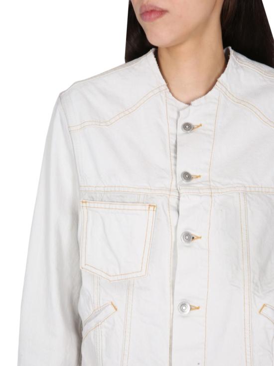  마르지엘라 데님 자켓 메종  데님 재킷 화이트 - MAISON MARGIELA