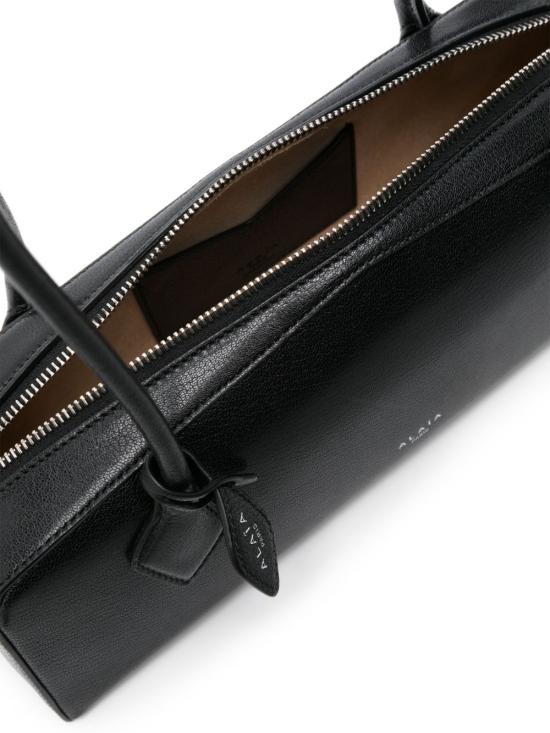 26FW 알라이아 르 테켈 미디움 레더 숄더백 AA1S06033CA212 999 BLACK - ALAIA